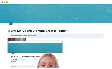 Galeria De Modelos Do Notion — The Ultimate Creator Toolkit