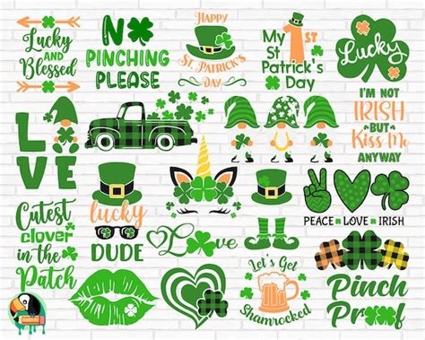 St Shamrock Svg Svg Files Patrick S Day Svg Irish Svg Kiss Me I M Irish