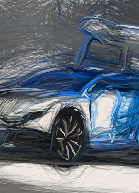 Buick Riviera Drawing Digital Art By Carstoon Concept Fine Art America