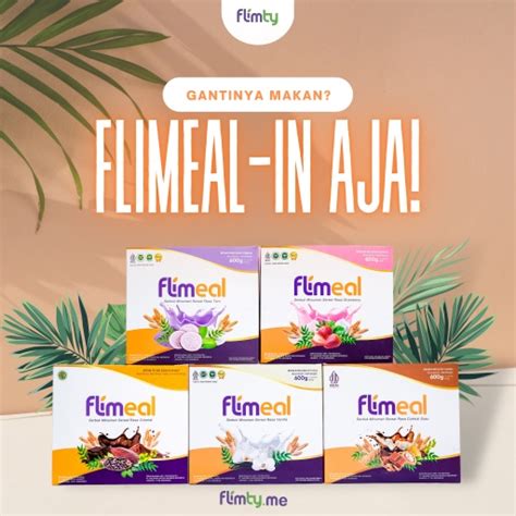 Jual Flimeal Meal Replacement By Flimty Original Bpom Halal Box Isi