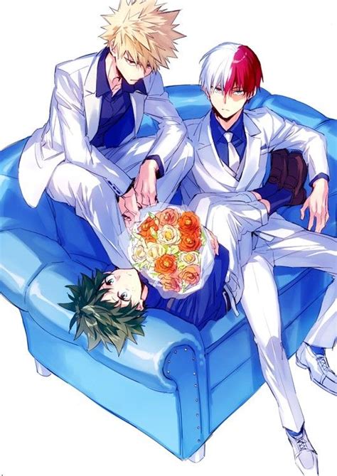 Todo X Deku X Baku Deku X Kacchan My Hero Academia Shouto My Hero