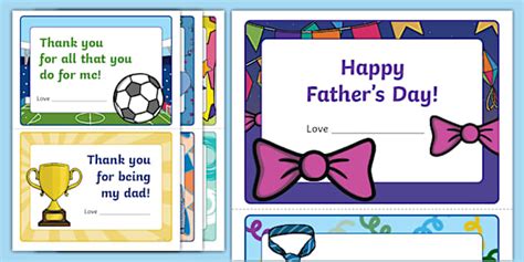 New Fathers Day Card Inserts Lehrer Gemacht Twinkl