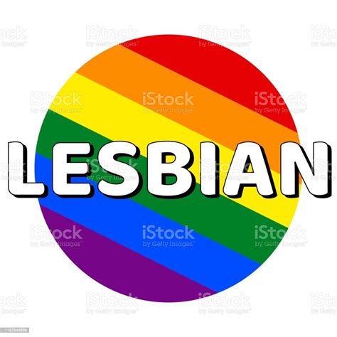 Circle Button Icon Of Rainbow Lgbt Pride Flag With Inscription With