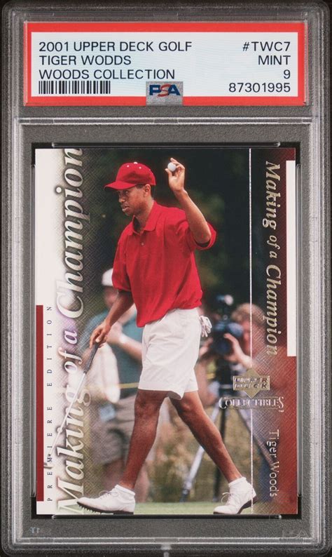 2001 Upper Deck Tiger Woods Collection TWC7 PSA 9 EBay