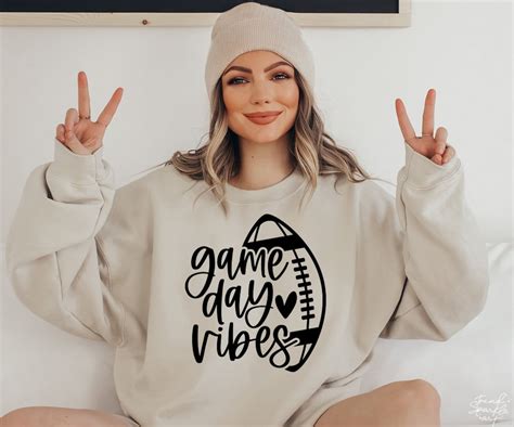 Game Day Vibes Football Svg Png Football Game Day Svg Etsy