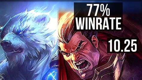 VOLIBEAR Vs DARIUS TOP 77 Winrate 4 1 4 EUW Diamond V10 25