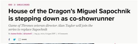 News Tv Game Of Thrones House Of The Dragon S Miguel Sapochnik Is