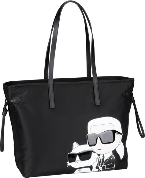 Karl Lagerfeld K Ikonik Nylon Tote Xl Kc Black