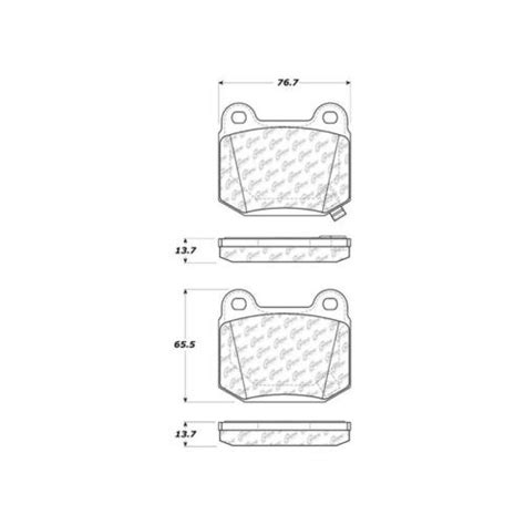 Centric Parts Centric Premium Semi Metallic Brake Pads With