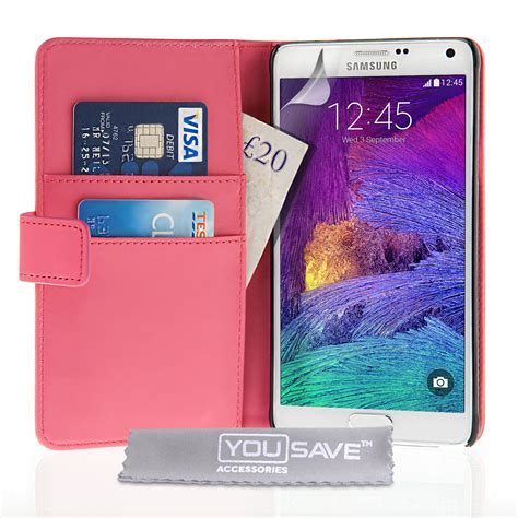 Yousave Samsung Galaxy Note Leather Effect Wallet Cas