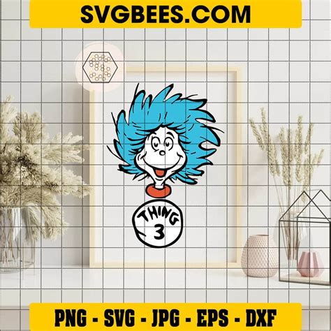 Thing 3 SVG, Thing 1 and Thing 2 SVG- SVGBees