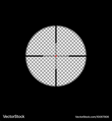 Sniper scope overlay Royalty Free Vector Image