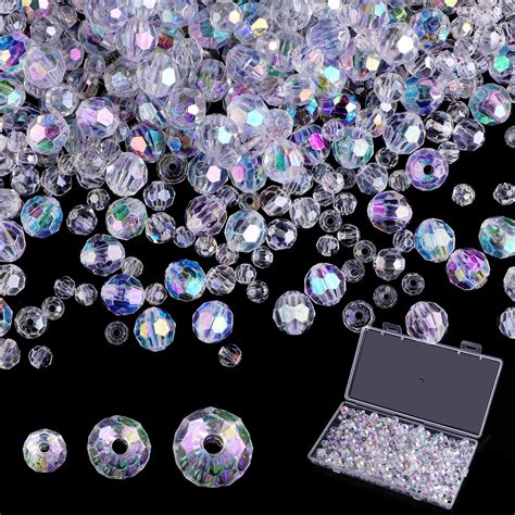 Amazon Crystal Glass Beads For Jewelry Making 500 Pcs Assorted