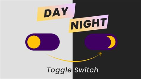 Day Night Toggle Button Pure Css Youtube