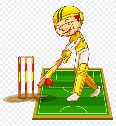 Girl Playing Cricket Clipart Free