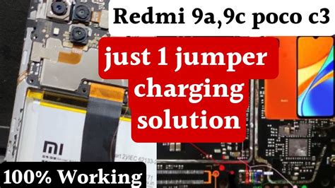 Redmi 9a 9c Poco C3 Just 1 Jumper Charging Solution After Display