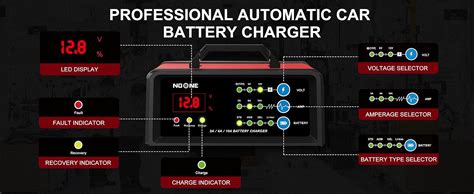 Noone 2610a Car Battery Charger 6v And 12v Smart Fully