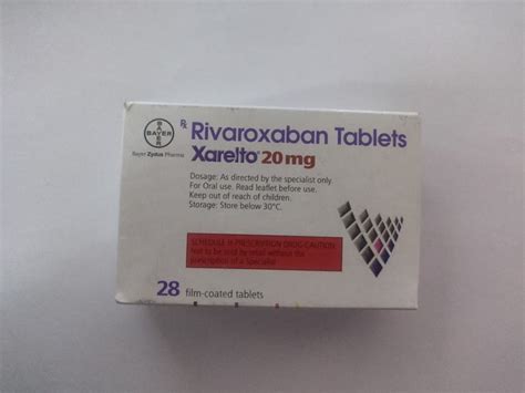 Rivaroxaban Mg Xarelto Mg Tablets At Rs Box In Ahmedabad