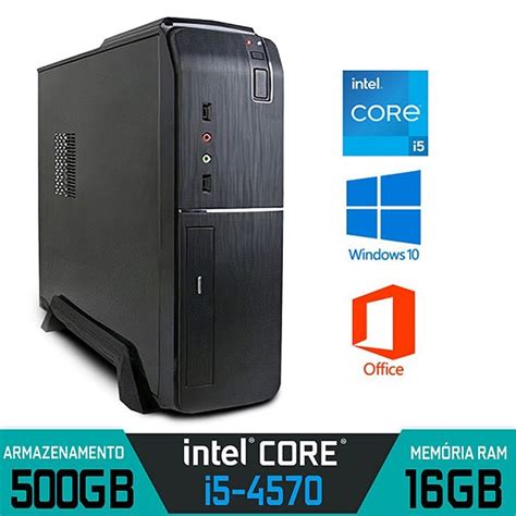 Computador Slim Intel Core I Ram Gb Ssd Gb Windows