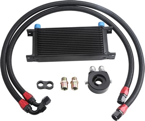 Amazon Universal 16 Row Oil Cooler Kit 10AN Transmission Engine