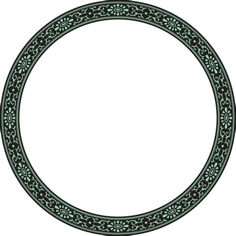 elegant circular border vector art icons  graphics