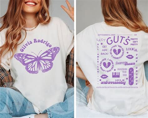 Olivia Rodrigo Guts Tour 2024 Tshirt The Guts World Tour 2024 Shirt