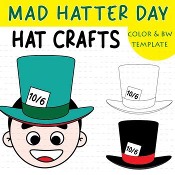 Mad Hatter Day Hat Crafts Activities Message Quote and Saying kindergarten