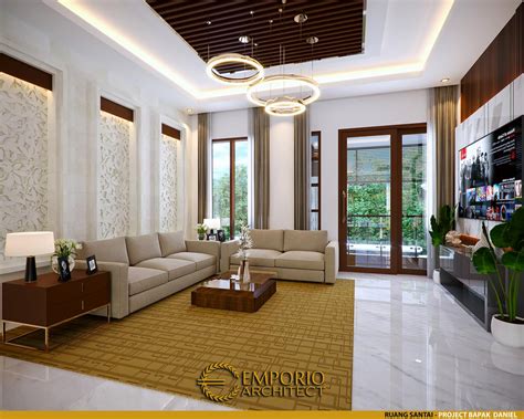 Desain Ruang Santai Rumah Villa Bali Lantai Bapak Daniel Di Gorontalo