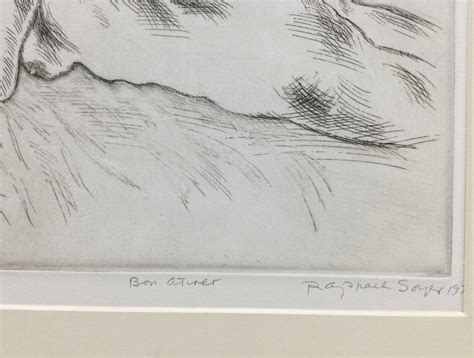 Lot Raphael Soyer Signed Nude Etching On Paper
