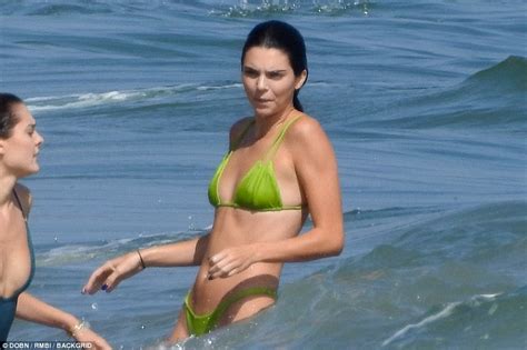 Kendall Jenner Flaunts Her Figure In Thong Bikini At Malibu Beach