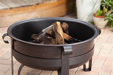 Best Buy Fire Sense Cornell Wood Burning Fire Pit Bronze 62339