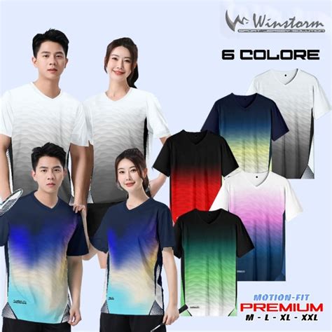 Jual Winstorm Saga Baju Olahraga Premium Dewasa Baju Badminton Jersey