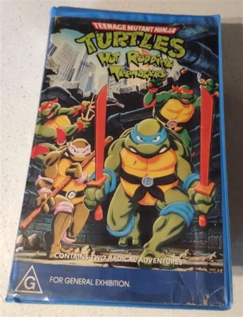TEENAGE MUTANT NINJA Turtles Hot Rodding Teenagers VHS Pal Big Clamshell PicClick AU