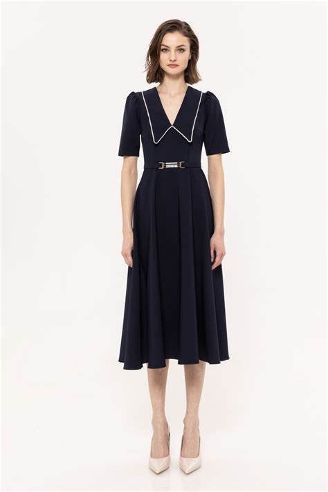 Faux pearl-embellished dress | RZ14009 | NISSA