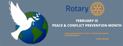 February Is Rotary Peace Conflict Month Rotary District 9930