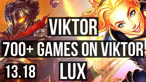 Viktor Vs Lux Mid 11 1 5 Legendary 700 Games 1 0m Mastery Na