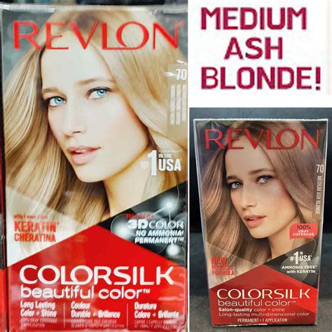 Revlon ColorSilk Beautiful Hair Color 70 Medium Ash Blonde