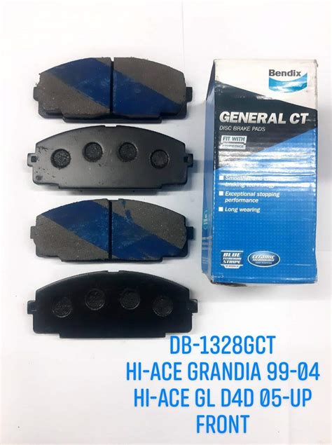 Bendix Brake Disc Pad Db Gct For Toyota Hi Ace Super Grandia D D