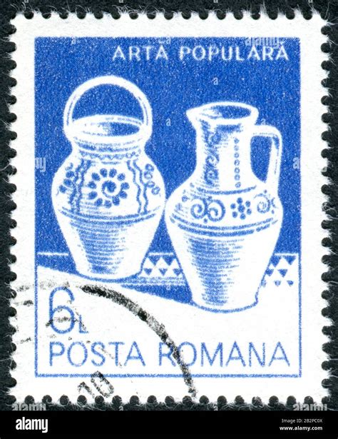 Romania Circa A Stamp Printed In Romania Depicted Household