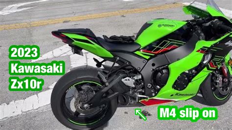 Kawasaki Zx R M Slip On Exhaust Review With And Without The