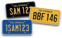 California DMV legacy plates