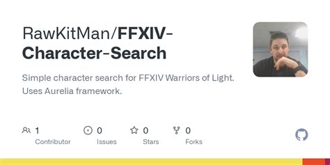 GitHub - RawKitMan/FFXIV-Character-Search: Simple character search for ...