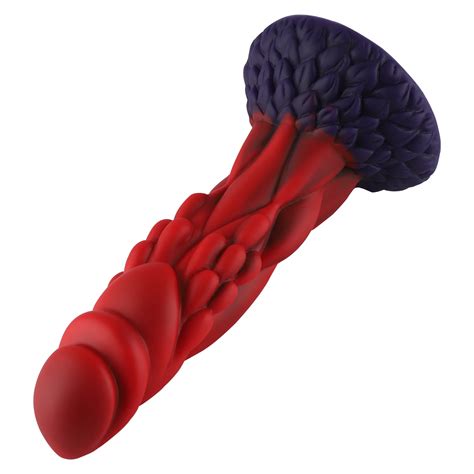 Fantasy Zuignap Dildo Nesbu 21 Cm Rood Hismith