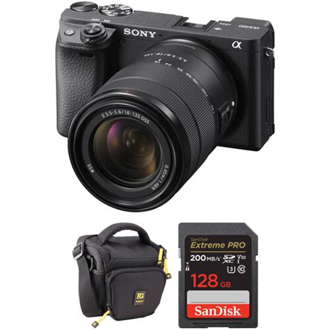 Sony a6400 Mirrorless Camera with 18-135mm Lens and Accessories