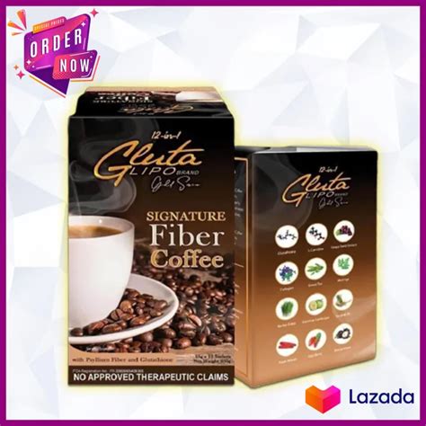 12 In 1 Gluta Lipo Fiber Coffee Gold Series Lazada Ph