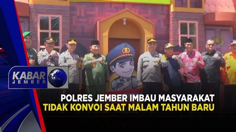 Polres Jember Imbau Masyarakat Tidak Konvoi Saat Malam Tahun Baru