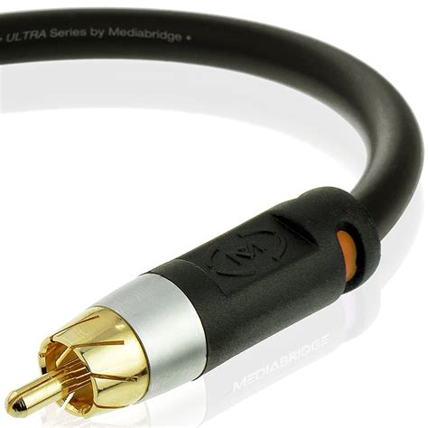 Mediabridge Ultra Series Digital Audio Coaxial Cable 4 Feet Dual Shielded With Rca To Rca