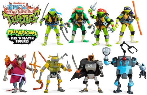 Playmates Toys Tales Of The Teenage Mutant Ninja Turtles Mutations Mix ‘n Match Figures