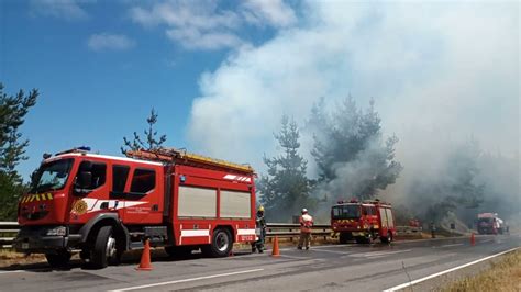 Declaran Alerta Roja En Tomé Por Incendio Forestal Que Amenaza A