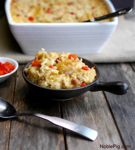 Cheesy Cajun Shrimp And Rice Casserole Noble Pig